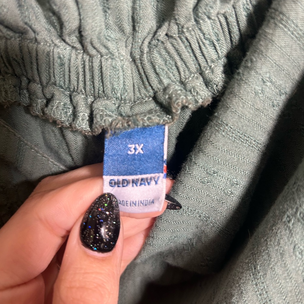 Old Navy Sage Green Tie Shoulder Maxi Dress – Size 3X - Picture 9 of 11